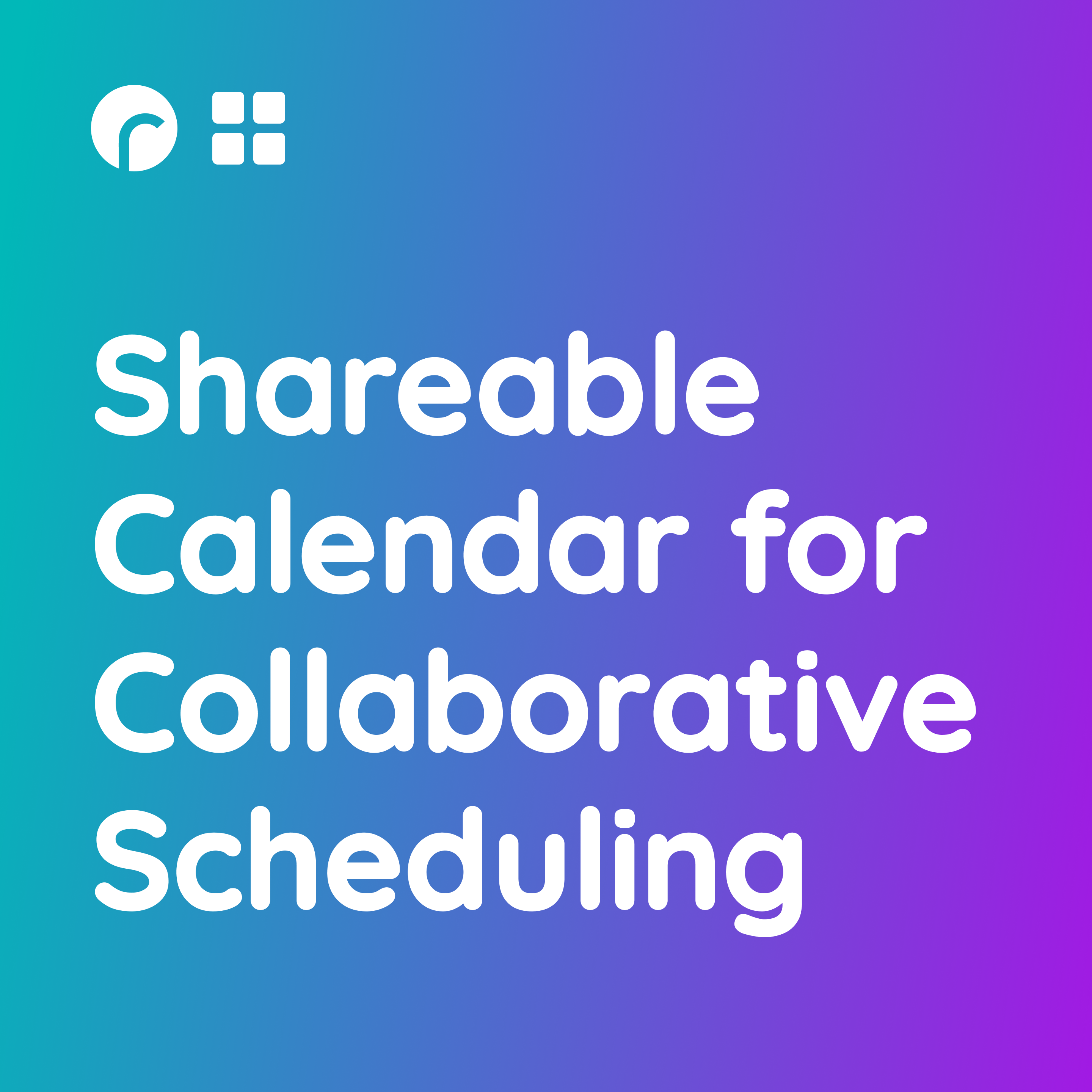 We've Launched a Shareable Calendar for Collaborative Scheduling!